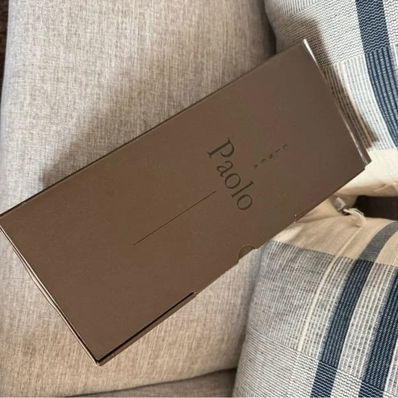 Linea Paolo Mona-L Gold Crackle Mary Jane Flats Size 9.5 - Picture 4 of 4